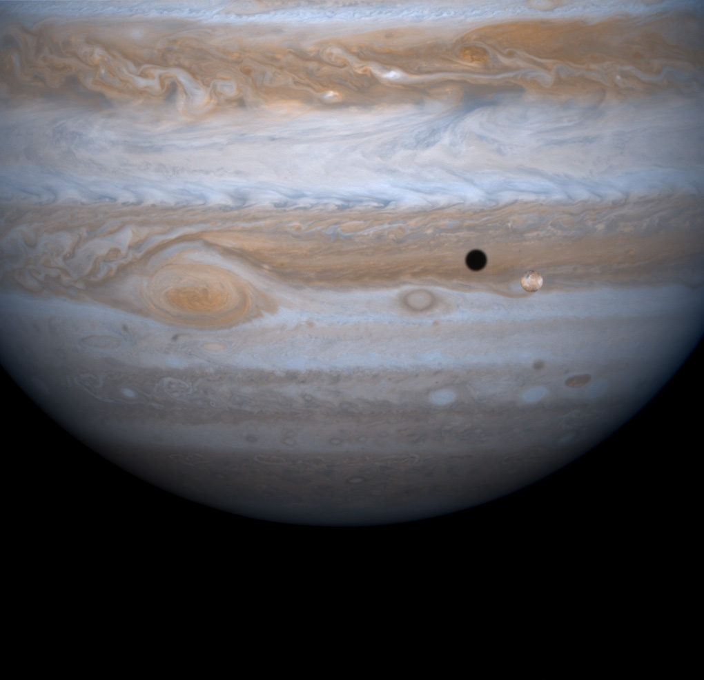 Jupitermond Io beim vorbeiziehen an Jupiter
Geniales Bild der Raumsonde Cassini-Huygens.
Quelle: Photo: ESA; Photo: ESA/Cluster; Image: ESA/NASA - SOHO/LASCO
Schlüsselwörter: Jupiter, Io