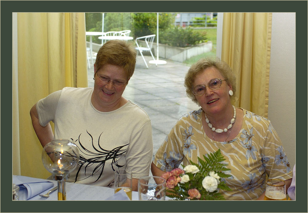 Berchta Weber und Anni Hupke
