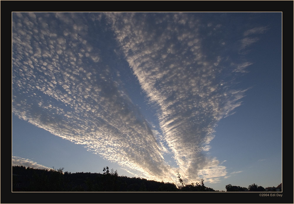 ein gewöhnlicher Morgen
Blick von unserem Haus gegen Oster
